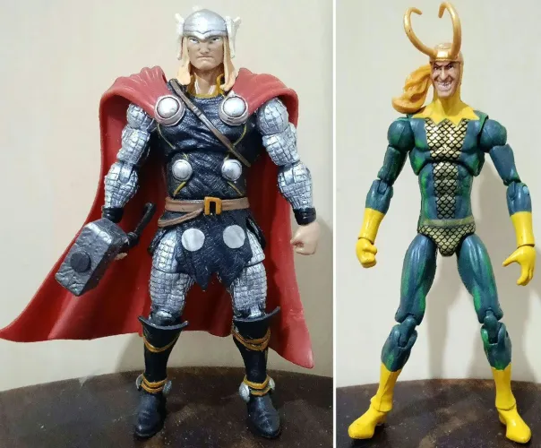 action figure Thor e Loki marvel universe 3,75