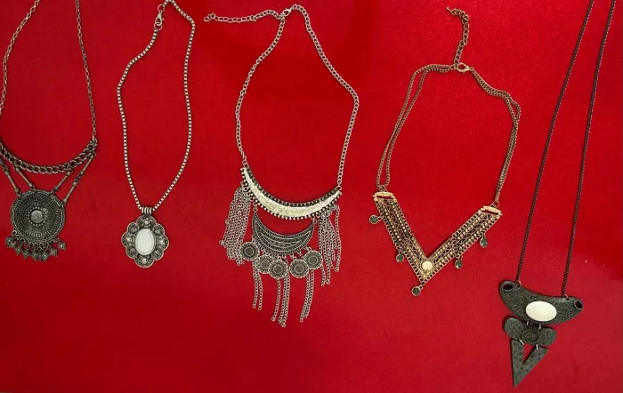 Lote 5 Colares Estilo Gipsy/Boho (Metal Envelhecido)
