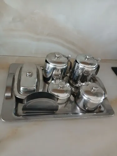 Conjunto de café ou chá inox completou 