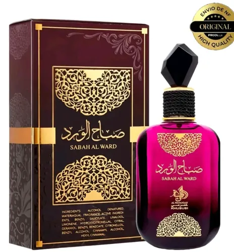 Perfume Árabe Feminino Al Wataniah Sabah Al Ward 100ml