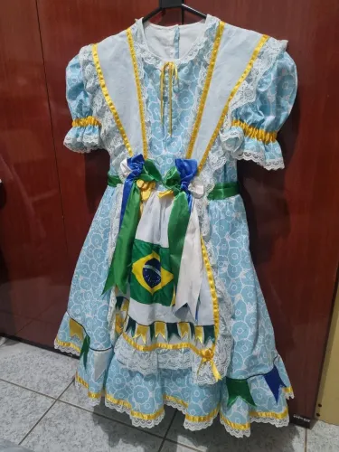 Vestido Festa Junina Copa Brasil São João