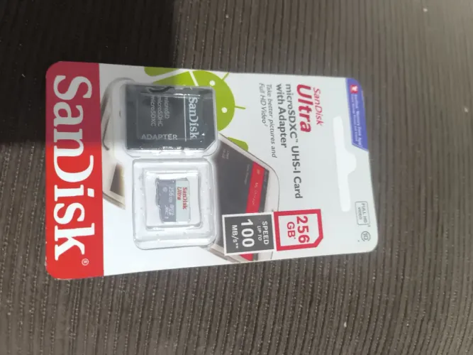Cartão de Memória SanDisk Ultra 256GB MicroSDXC Original Novo