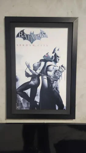 Quadro Batman Arkham City com moldura