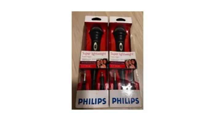 2 Microfones Philips SBC MD110 Originais e com Embalagem