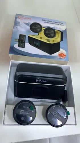 Vendo microfone lapela, novo sem uso