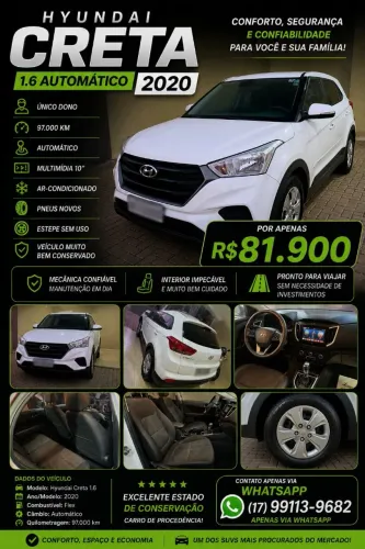 Hyundai Creta Attitude 1.6 16V Flex Aut. 2020