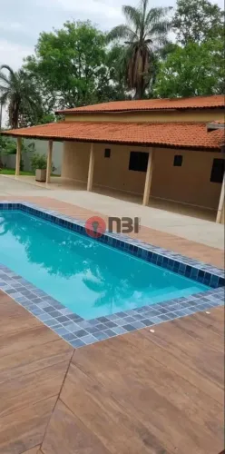 Chácara para venda no Estância Bosque Verde-piscina-salão de festa-área gourmet