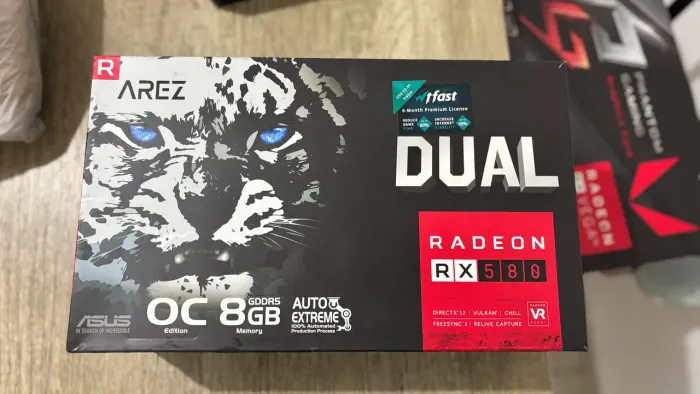 Placa de vídeo RX580 8GB ASUS GDDR5