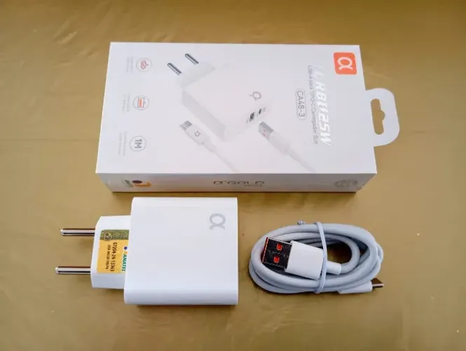Carregador USB Tipo C + PD 25W Carregamento Rápido Power 3.0 A Gold
