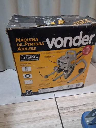 Maquina Airless Pintura Vonder 900W + Pistola Metalica Vonder Extra 