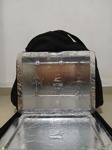 Mochila bag delivery com caixa de isopor térmica & Laminada