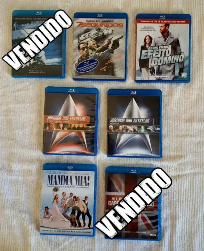 Coleção de Filmes em Blu-ray - Jornada nas Estrelas, Carruagens de Fogo, Mamma Mia, Etc