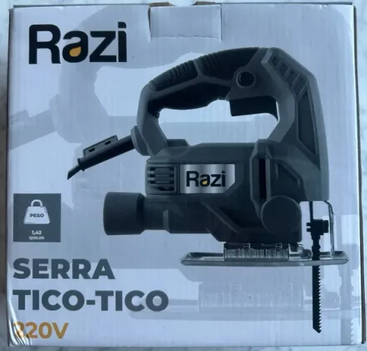 Serra Tico-Tico Razi 450W 18mm 60hz com guia paralela 220V + 1 serra + Garantia