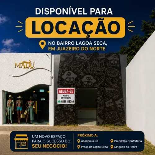 ALUGUE PONTO COMERCIAL LAGOA SECA!!