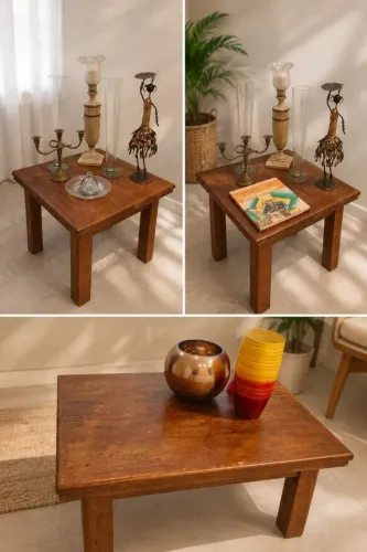 Mesa Centro e mesas Laterais
