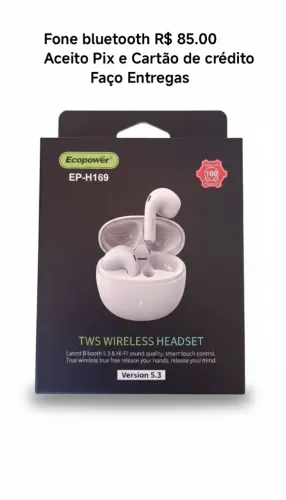 Fone de ouvido bluetooth
