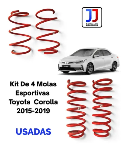 Kit De 4 Molas Esportivas Toyota Corolla 2015-2019
