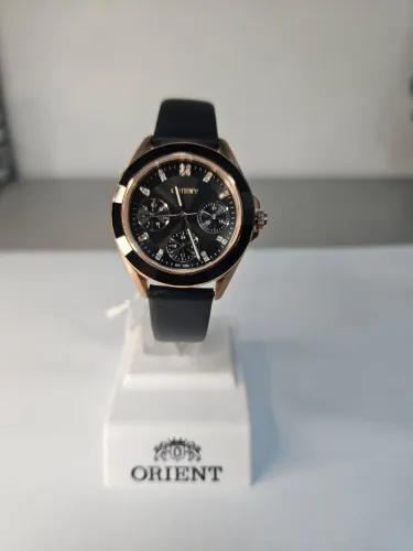 Relogio Feminino Quartz Aco Rose Couro
