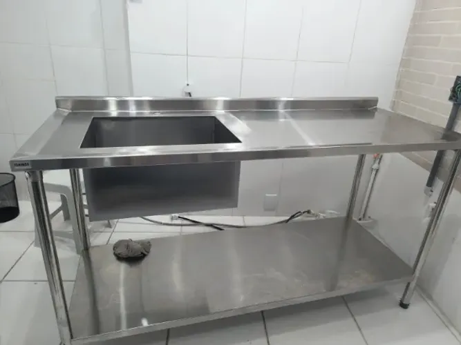 pia inox cozinha industrial