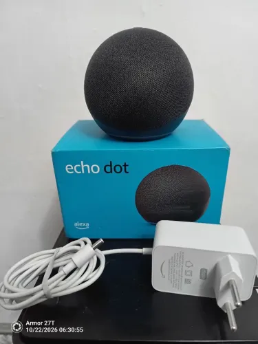 Amazon Alexa Echo Dot 5ª Geração Preto - Completa na Caixa Original