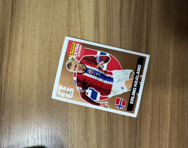 Figurinha Extra Sticker Erling Haaland Bronze ? Copa do Mundo FIFA 2026 Panini