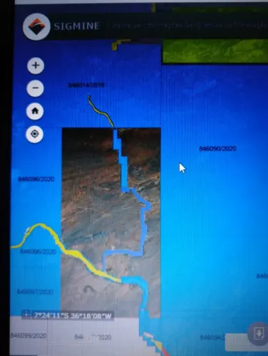 jazida de areia minério 84 hectares cabaceiras 