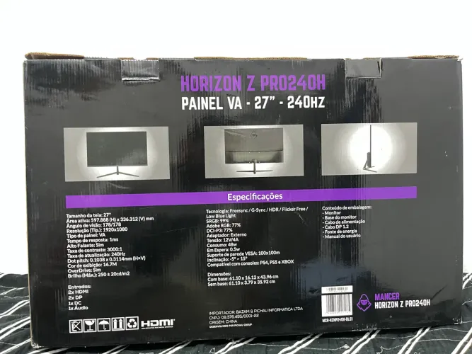 Monitor Mancer 27, para retirada de peças