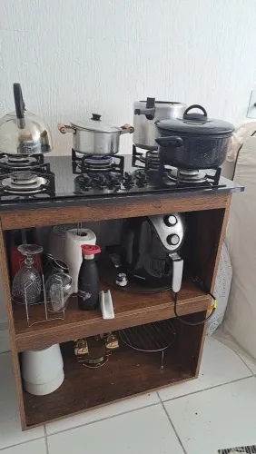Armario com cooktop 