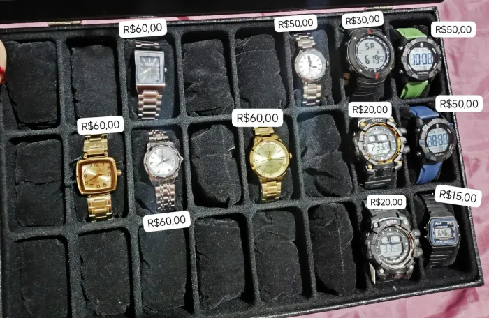 Relógios a partir de R$15,00