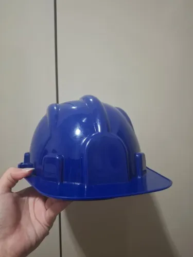 Capacete de Segurança Aba Frontal Azul Classe A/B Beryl Delta Plus - EM BANGU, RJ