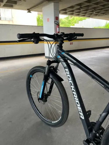 Bicicleta Adulta MTB ST 120 Rockrider Preta - Bike Completa