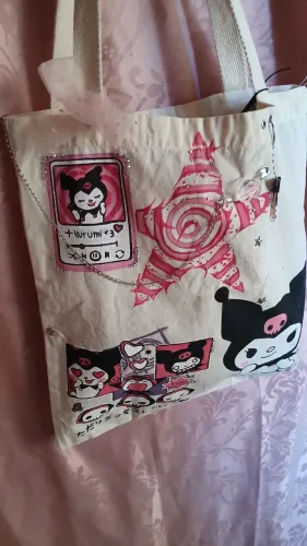 Ecobag Kuromi Pintada à Mão - Peça Única?