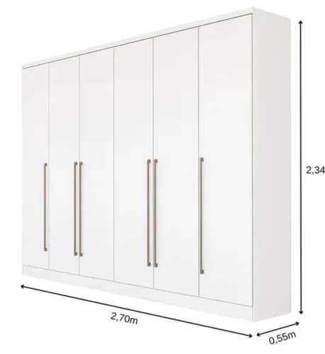 Guarda Roupa MDF ESPAÇOSO Neve