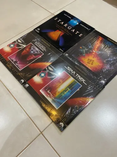 Laser Disc Startrek V, Startrek VI, Startrek Motion Picture, Stargate 