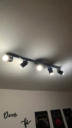 Spot luminária 5 lâmpadas
