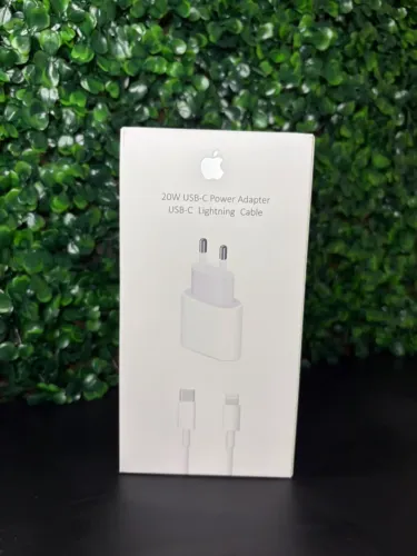Carregador para iPhone 20W USB-C com Cabo Lightning e Caixa
