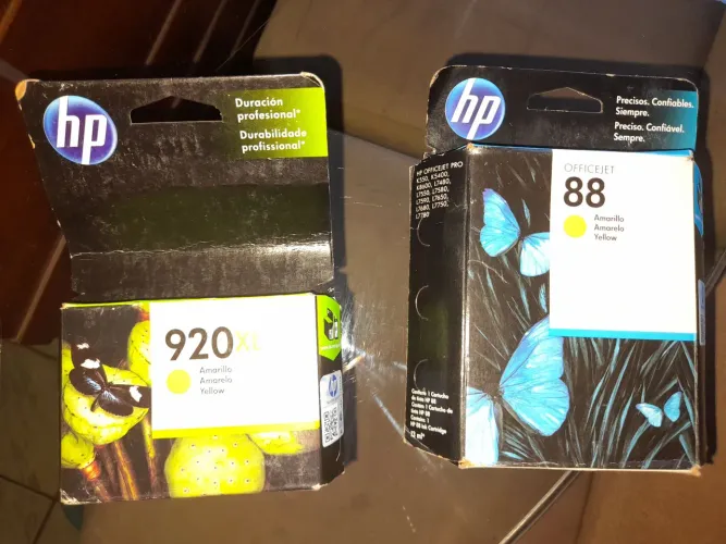 CARTUCHO DE TINTA HP 920XL E HP 88 AMARELO