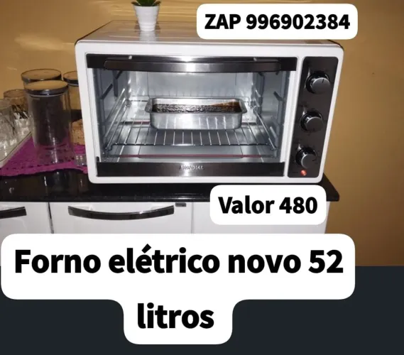 Forno elétrico novo 52 litros 