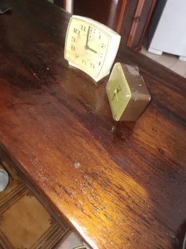 2 relógio despertador item de colecionador