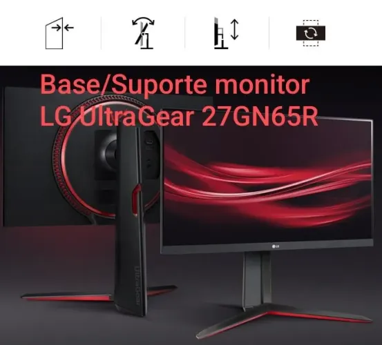 babase/suporte novo para monitor lg ultragear 27gn65r.