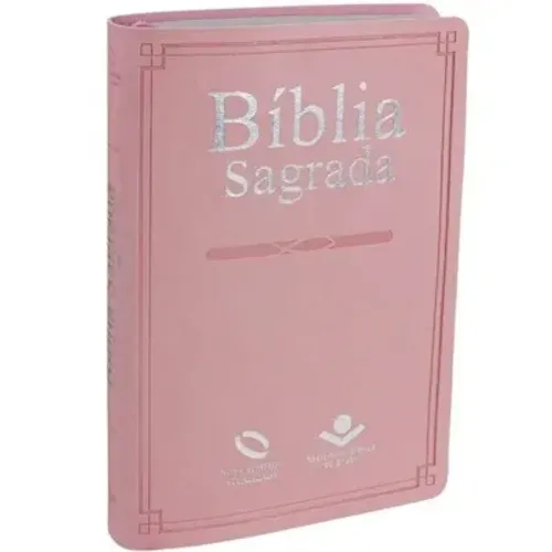 Bíblia Sagrada Rosa Nova Almeida Atualizada Capa Luxo NAA- Entregamos