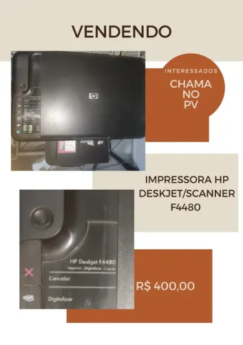 IMPRESSORA HP DESKJET/SCANNER F4480