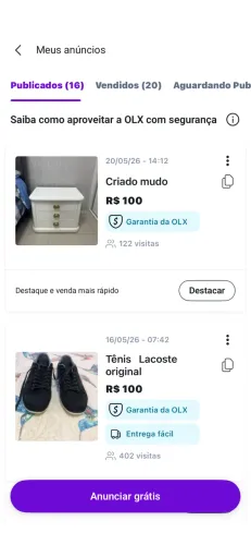 Criado branco 3 gavetas