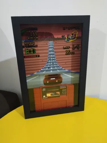 QUADRO GAMER TOP GEAR SUPER NINTENDO