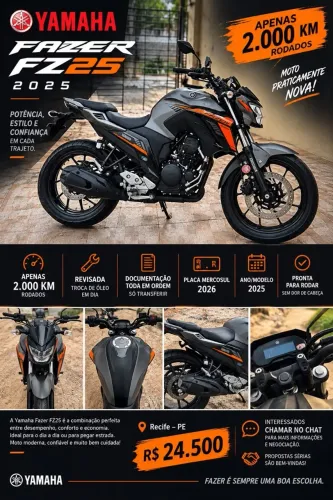 Yamaha FZ25 250 Fazer Connected 2025