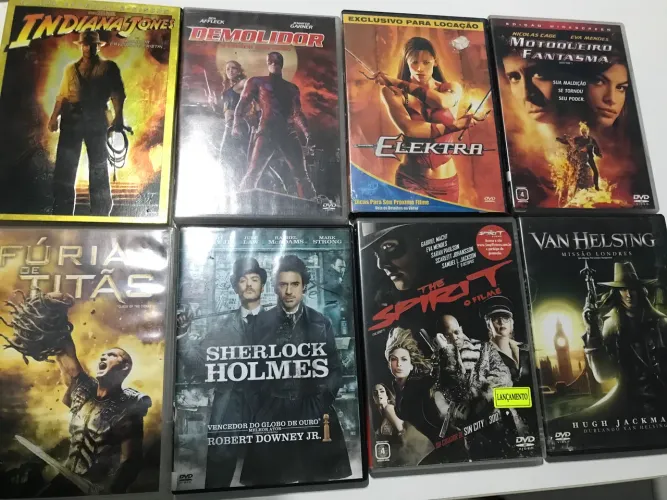 Lote dvd filmes heróis aventura marvel