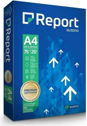PAPEL SULFITE A4 75G RESMA C/ 500 FOLHAS - REPORT
