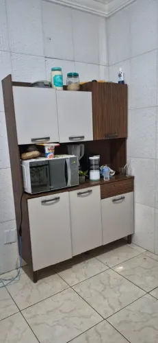 Fogão funcionando tudo + Móvel multiuso (Desapego)