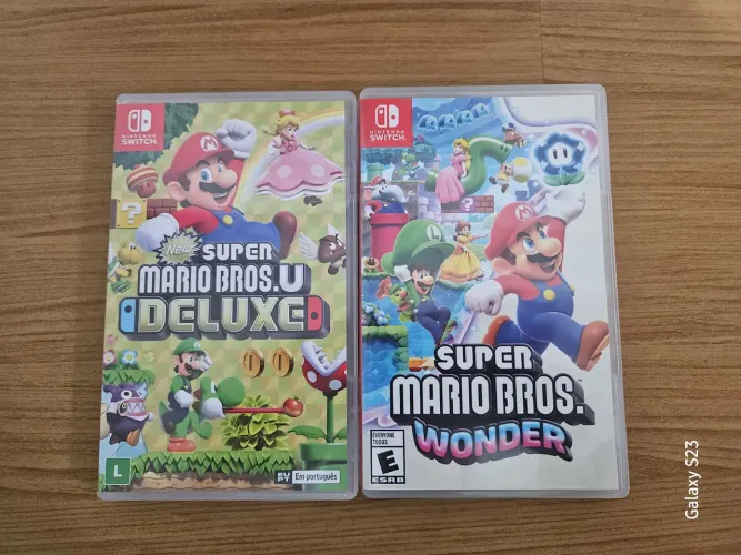 Combo Super Mario Bros U Deluxe e Super Mario Wonder para Nintendo Switch