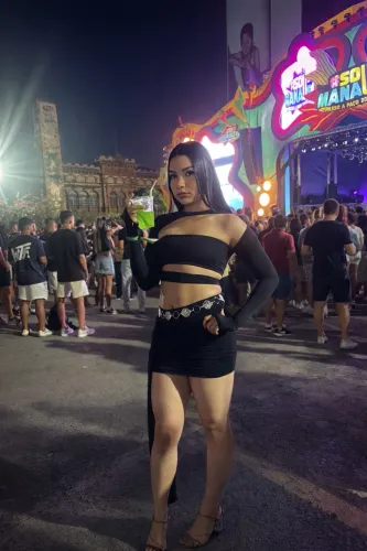 Conjunto preto, moda gringa belíssimo